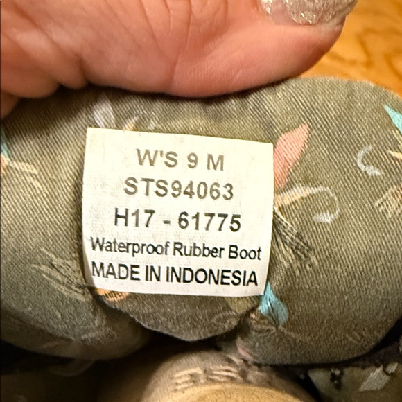 Sperry Black Quilted Duck Boots women size 9 lace up leather/suede laces EUC - Picture 4 of 15